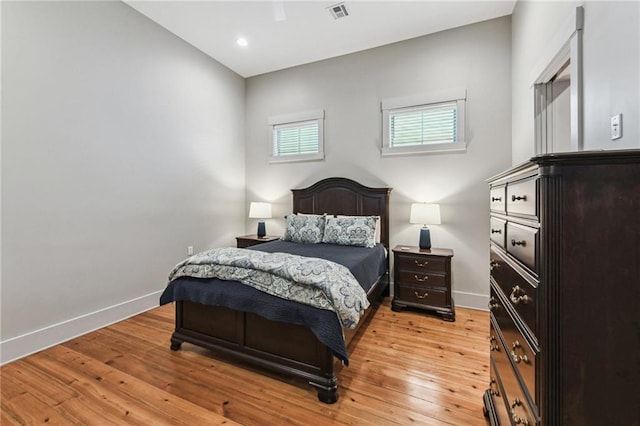 125 Elmira Ave, New Orleans, LA 70114 - bedroom with light wood finished floors, recessed lighting, and a ceiling fan