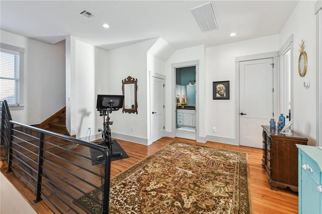 125 Elmira Ave, New Orleans, LA 70114 - hall with light wood-style flooring and recessed lighting