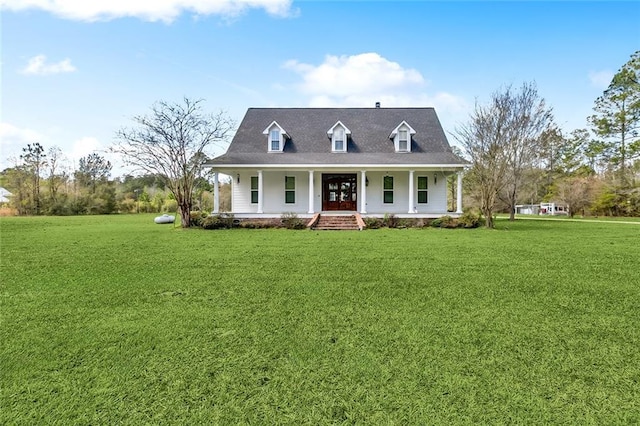 80055 Rollo Rd, Bush, LA 70431 - new england style home with covered porch and a front lawn