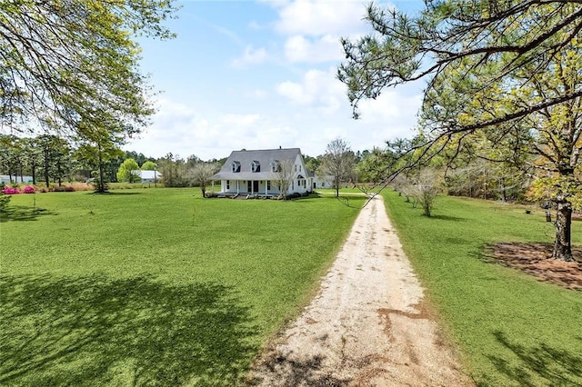 80055 Rollo Rd, Bush, LA 70431 - view of yard with covered porch and dirt driveway
