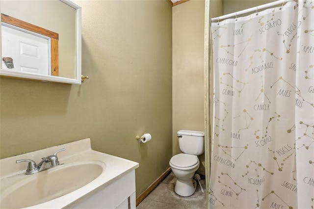 80055 Rollo Rd, Bush, LA 70431 - full bathroom with curtained shower, toilet, and vanity