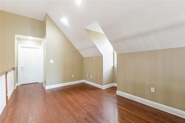 80055 Rollo Rd, Bush, LA 70431 - bonus room with baseboards, vaulted ceiling, and wood finished floors