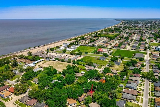 7984 Edgelake Ct, New Orleans, LA 70126 - aerial view featuring a water view and a residential view