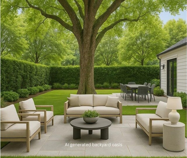 107 Stella St, Metairie, LA 70005 - view of patio featuring an outdoor hangout area and outdoor dining space