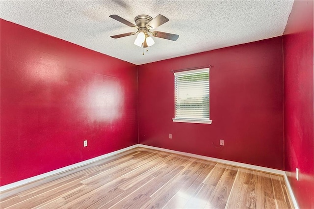 803 Lake Dcote Ct, Slidell, LA 70461 - unfurnished room featuring wood finished floors, a textured ceiling, ceiling fan, and baseboards