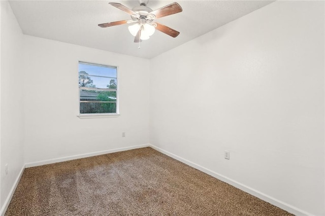 1465 Sunset Dr, Slidell, LA 70460 - carpeted spare room featuring baseboards and a ceiling fan