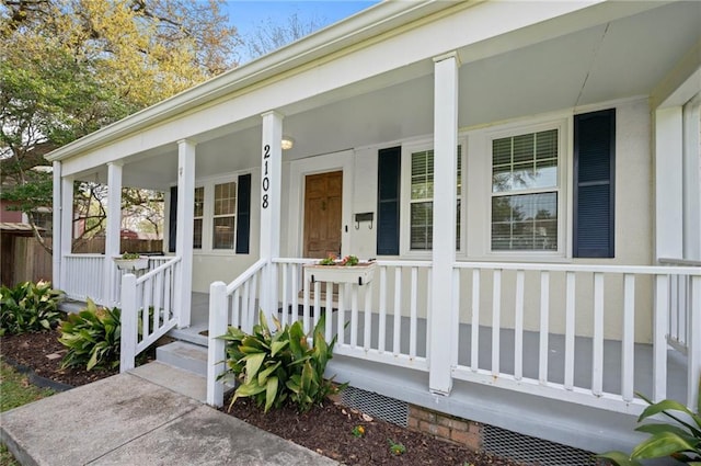 2108 Cherrydale Ave, Baton Rouge, LA 70808 - doorway to property with crawl space and covered porch