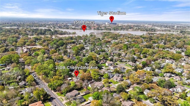 2108 Cherrydale Ave, Baton Rouge, LA 70808 - drone / aerial view featuring a water view