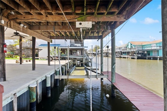 230 Evella Dr, Slidell, LA 70458 - dock area with boat lift and a water view