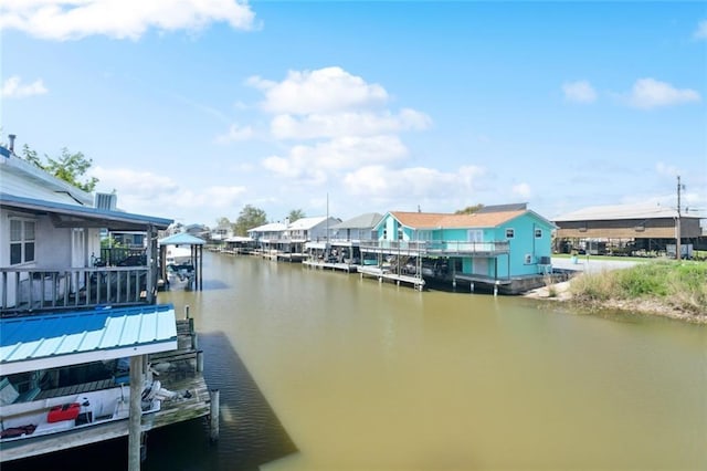 230 Evella Dr, Slidell, LA 70458 - dock area with a water view and boat lift