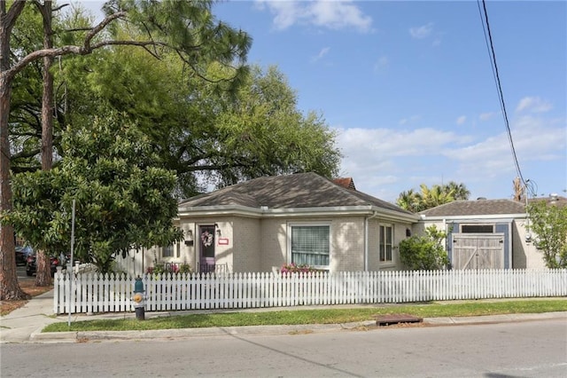 3701 Marigny St, New Orleans, LA 70122 - view of front of house featuring a fenced front yard