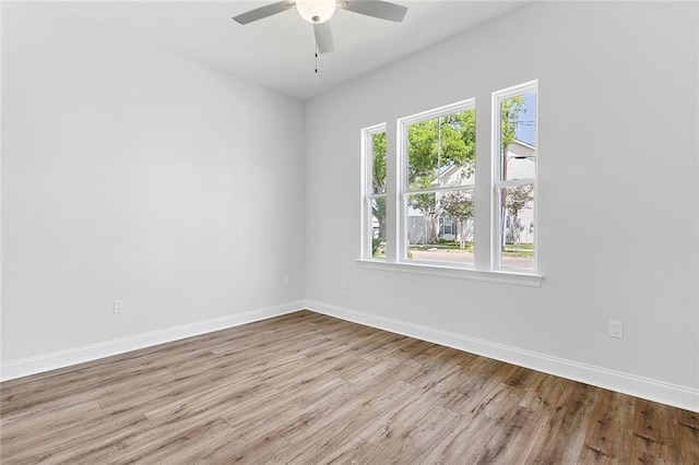 4720 Cross St, Jefferson, LA 70121 - empty room featuring wood finished floors, baseboards, and ceiling fan
