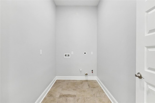 4720 Cross St, Jefferson, LA 70121 - washroom featuring hookup for an electric dryer, washer hookup, gas dryer hookup, and baseboards