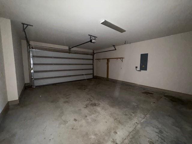 17657 Golden Eagle Dr, Prairieville, LA 70769 - garage featuring a garage door opener and electric panel