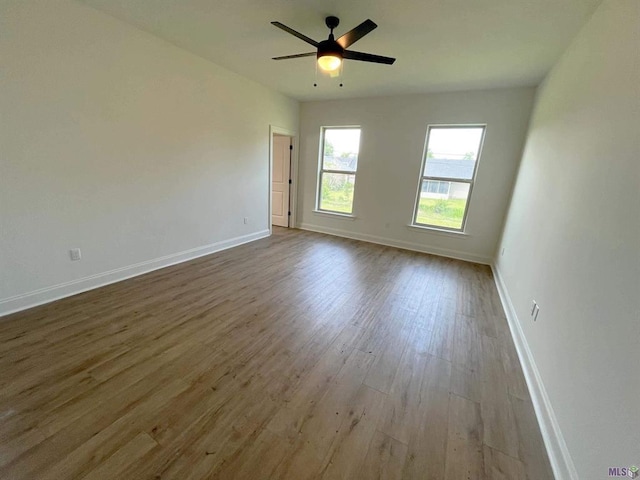 129 Olivia Dr, Luling, LA 70070 - unfurnished room with wood finished floors and ceiling fan