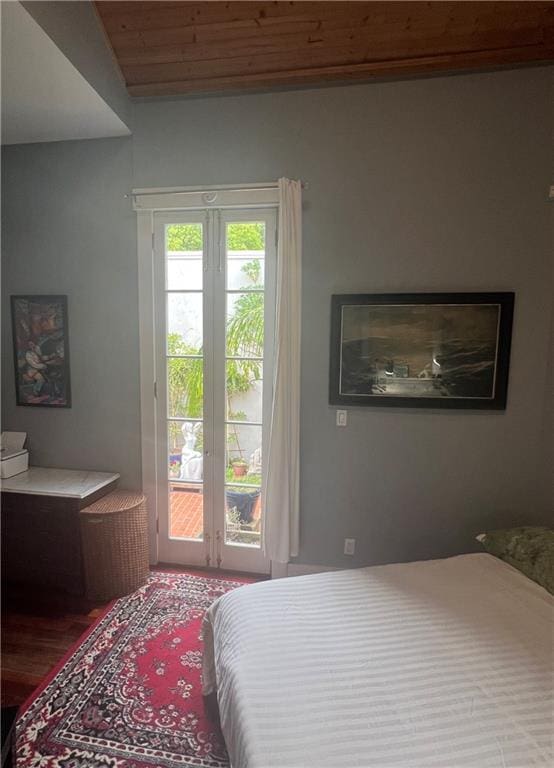 3342 Bell St, New Orleans, LA 70119 - bedroom featuring access to outside and wood finished floors