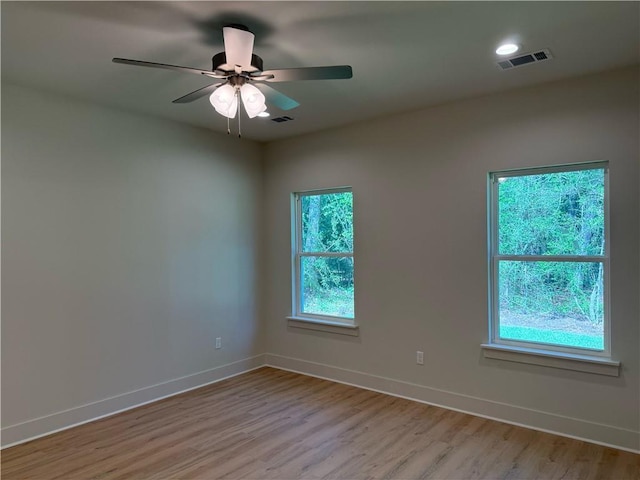 75396 Henderson Rd, Covington, LA 70435 - spare room featuring ceiling fan and light wood-type flooring
