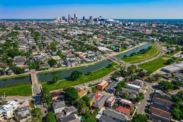 3611 Elaine Pl, New Orleans, LA 70119 - aerial view featuring a water view