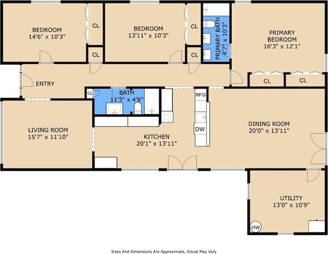 4741 Lafon Dr, New Orleans, LA 70126 - view of layout