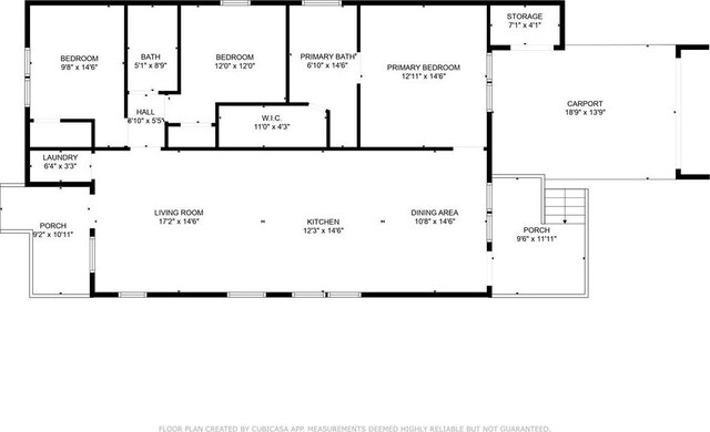4409 Jeanne Marie Pl, New Orleans, LA 70122 - floor plan