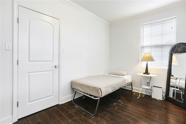 3415 Louisiana Ave Parkway, New Orleans, LA 70125 - living area featuring baseboards, crown molding, and wood finished floors