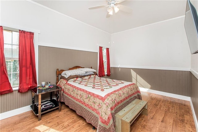 34310 Bluff Line Rd, Independence, LA 70443 - bedroom featuring ornamental molding, wood finished floors, and multiple windows