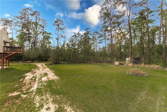 34310 Bluff Line Rd, Independence, LA 70443 - view of yard with a wooden deck