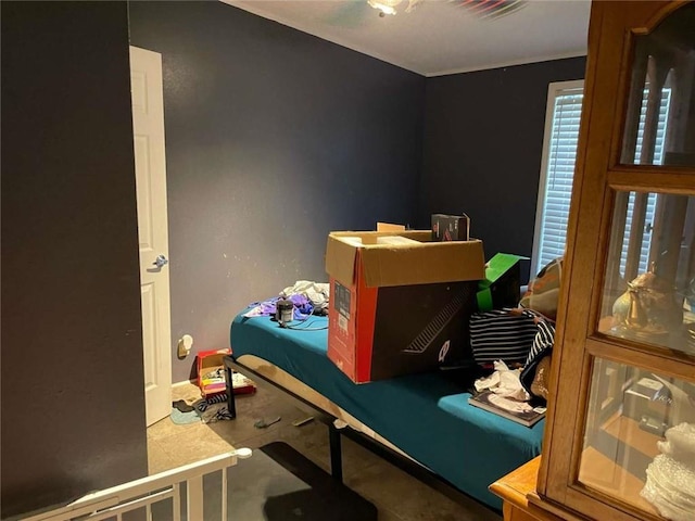 bedroom featuring visible vents