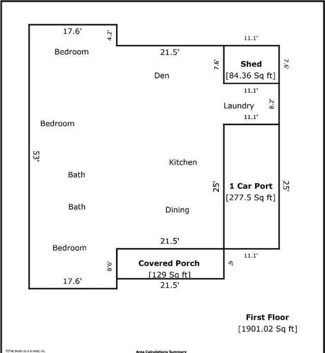 13118 Lemans St, New Orleans, LA 70129 - property floor plan