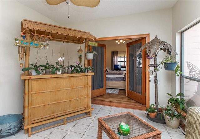 132 Country Club Dr, Covington, LA 70433 - tiled entryway featuring a ceiling fan and a healthy amount of sunlight