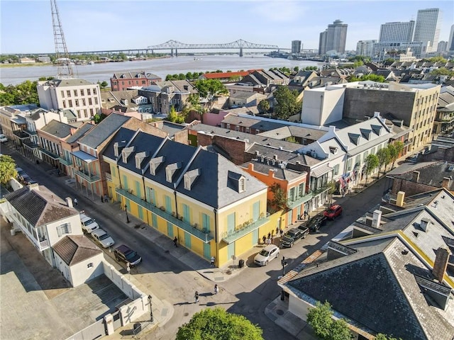 1040 Chartres St Unit D9, New Orleans, LA 70116 - aerial view of a notable bridge and a nearby body of water