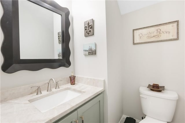 109 Moonlight Cove Ln, Luling, LA 70070 - half bathroom featuring vanity and toilet