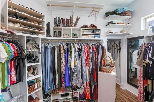 109 Moonlight Cove Ln, Luling, LA 70070 - spacious closet featuring wood finished floors