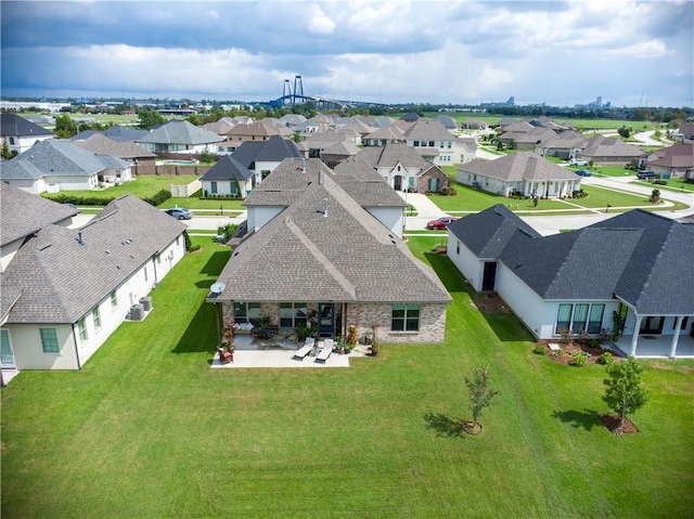 109 Moonlight Cove Ln, Luling, LA 70070 - aerial perspective of suburban area