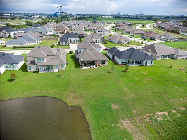 109 Moonlight Cove Ln, Luling, LA 70070 - aerial perspective of suburban area with a nearby body of water