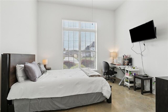 531 N Caleb Dr, Slidell, LA 70461 - bedroom with concrete flooring