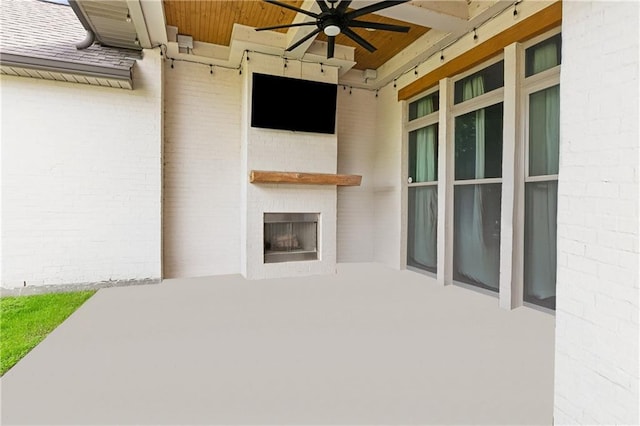 531 N Caleb Dr, Slidell, LA 70461 - view of patio with ceiling fan
