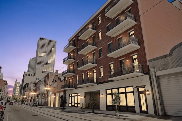view of property with a city view