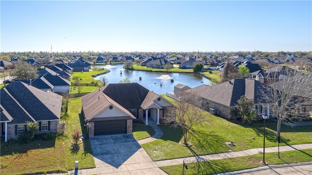 313 Oak Point Dr, La Place, LA 70068 - aerial perspective of suburban area featuring a large body of water