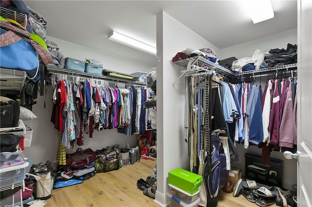 3416 Dauterive Dr, Chalmette, LA 70043 - walk in closet with wood finished floors