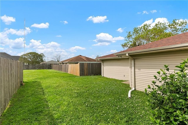 3416 Dauterive Dr, Chalmette, LA 70043 - view of yard with a fenced backyard