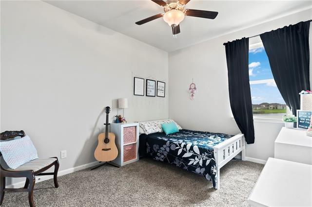 405 Short Bough Ln, Slidell, LA 70461 - bedroom featuring carpet floors and ceiling fan