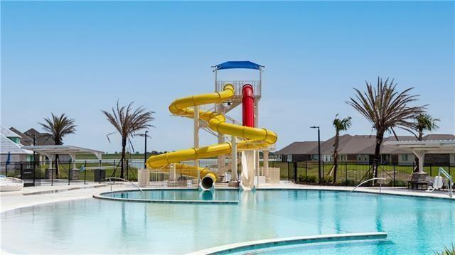 405 Short Bough Ln, Slidell, LA 70461 - community pool featuring a water slide
