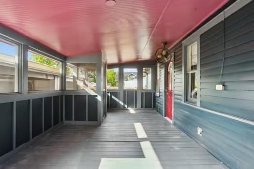 4674 Venus St, New Orleans, LA 70122 - view of unfurnished sunroom