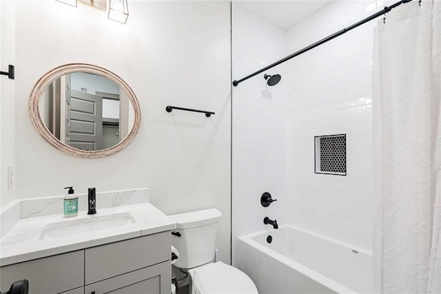 41820 S Genois St, New Orleans, LA 70119 - full bath featuring toilet, shower / tub combo with curtain, and vanity