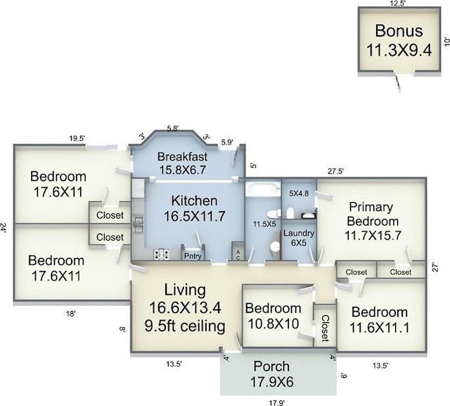 21216 Gardenia St, Covington, LA 70435 - view of home floor plan