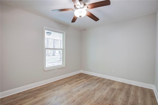 21216 Gardenia St, Covington, LA 70435 - spare room featuring light wood-type flooring and a ceiling fan