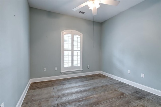 111 Cornerstone Dr Unit 1A, Slidell, LA 70461 - spare room with a ceiling fan and wood finished floors