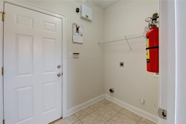 111 Cornerstone Dr Unit 1A, Slidell, LA 70461 - laundry room with electric dryer hookup and light tile patterned flooring