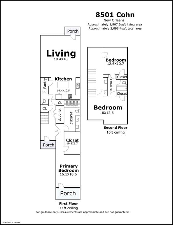 8501 Cohn St, New Orleans, LA 70118 - plan